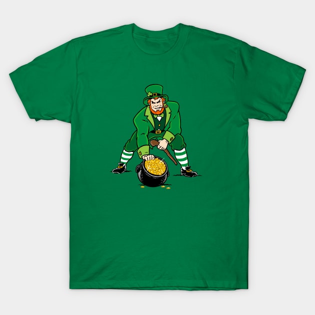 St. Patrick's Leprechaun Patriots Logo T-Shirt by FRGStudios2020